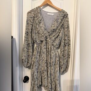 Floret Studios Long Sleeve Wrap Dress